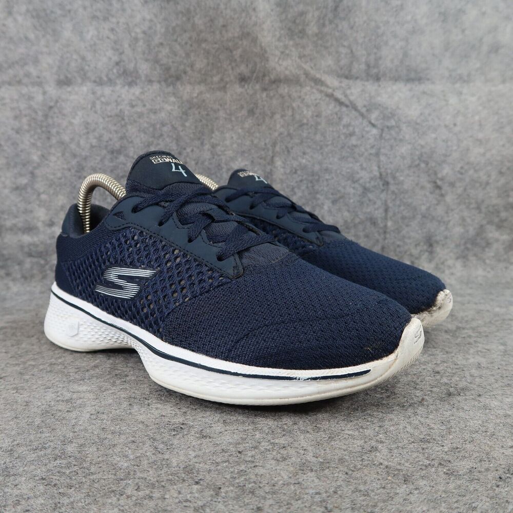 Skechers Shoes Womens 7.5 Athletic Trainer Go Walk 4 Sneaker Active Comfort Blue